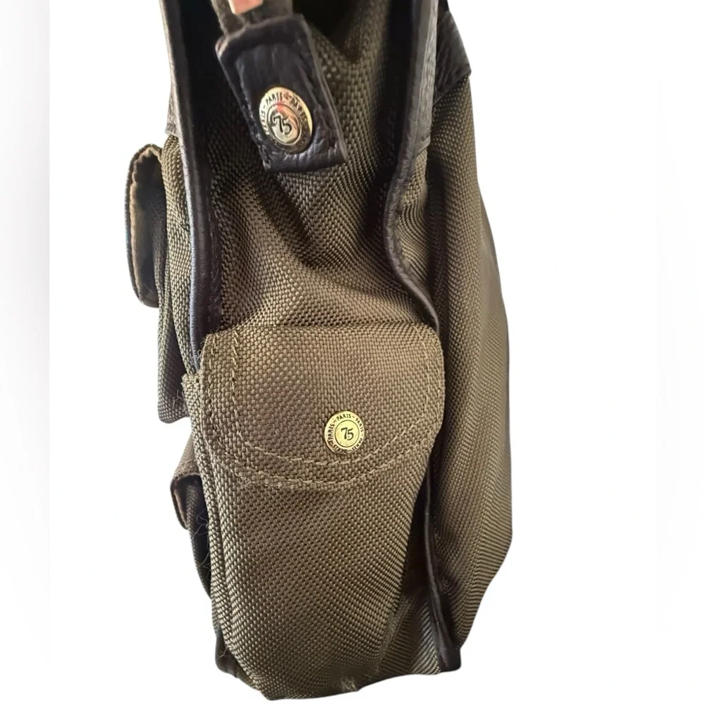JPK Paris 75 Green and Black Messenger Bag